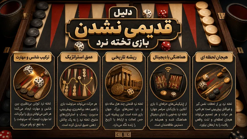  دلیل قدیمی نشدن بازی تخته نرد
