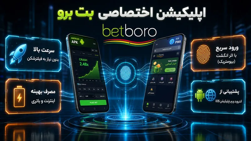 📲 دانلود اپلیکیشن بت برو و نسخه موبایل betboro