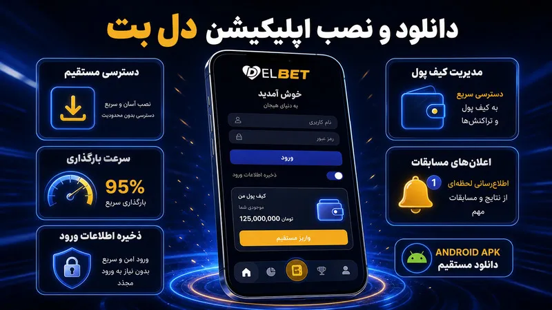دانلود و نصب اپلیکیشن دل بت