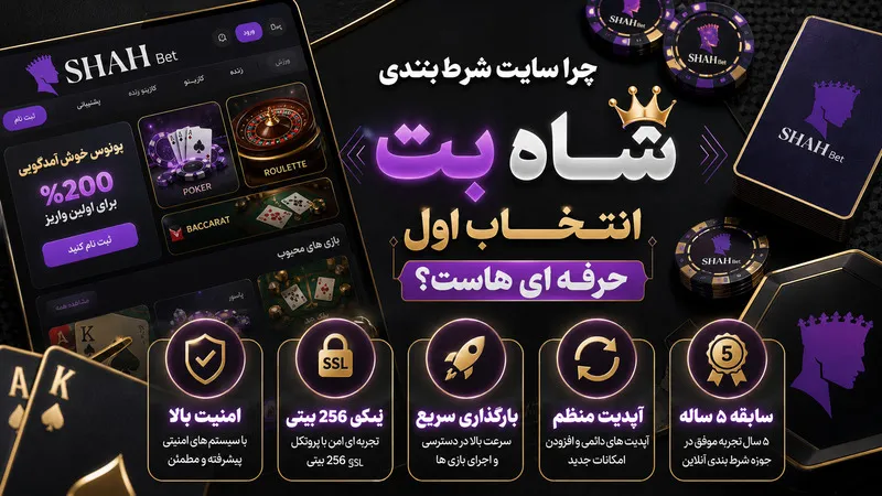 چرا سایت شرط بندی شاه بت انتخاب اول حرفه‌ ای‌ هاست؟ 🏆