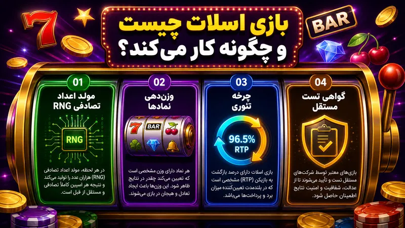 🎯 بازی اسلات چیست و چگونه کار میکند؟